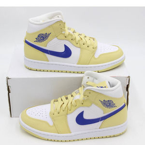 Air Jordan 1 Mid Lemon Wash Lapis (Women's) Size 7 Style BQ6472-701